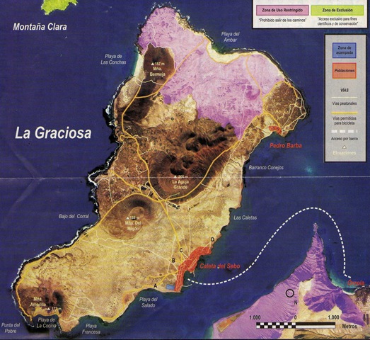 Map La Graciosa