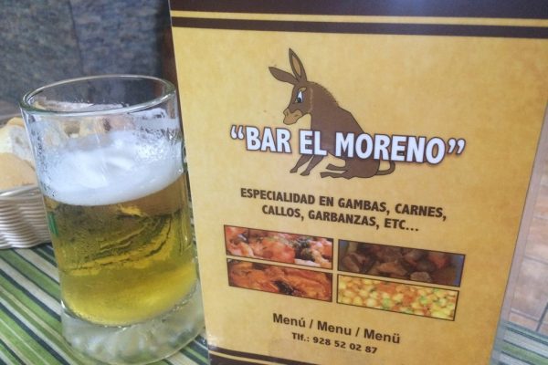 Bar El Moreno Menu