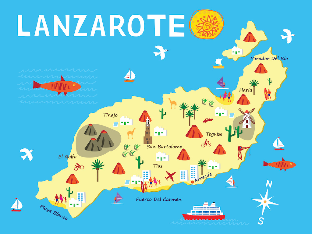 Lanzarote Map Lanzarote Information