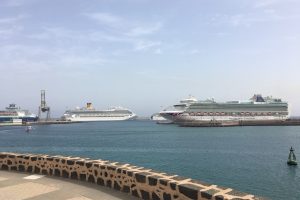 Cruise ships docked Arrecife Lanzarote