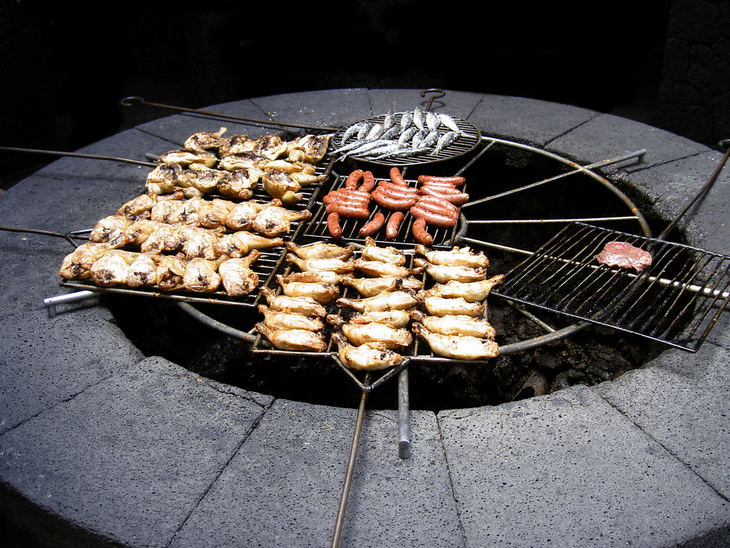 Cooking at Timanfaya