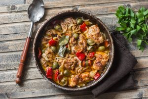 Chicken with peppers
